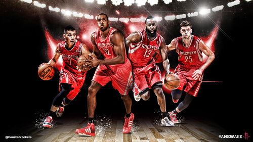 谁有新赛季NBA火箭队的全家福啊 「火箭队壁纸高清全家福」