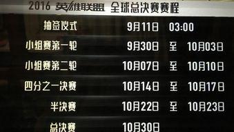 联盟总决赛赛程规则表格〖s10全球总决赛赛程lols10全球总决赛赛程〗