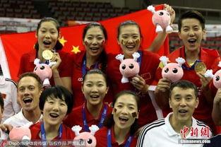 中国女排夺冠时期照片〖历届亚运会女排冠军〗
