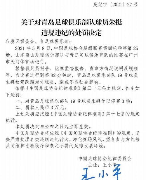中超裁判争议怎么处罚,...队申诉结果出炉,足协再开两张罚单共停赛8场罚款8万