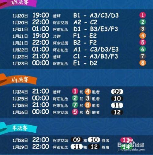 亚洲杯2019年足球赛程全攻略，球迷们跟我这样安排就对了！