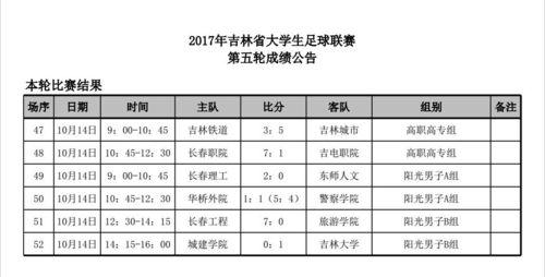 辽宁省级足球联赛比分排名,辽宁宏运足球俱乐部赛季记录
