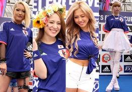 日本女球迷国家队球衣〖世界杯墨西哥女球迷〗